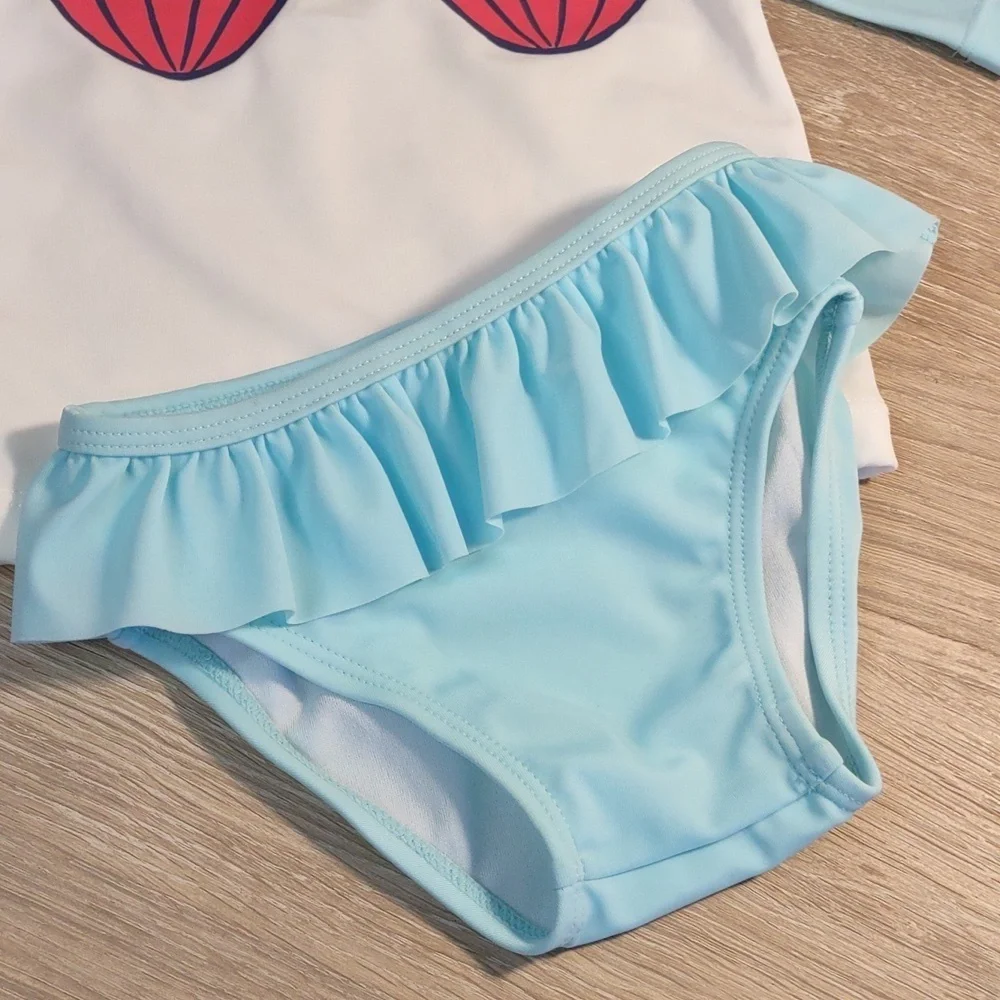 Gymboree Baby 2017 Mermaid 2 Piece Bathing Suit Size 3-6 Months NWT